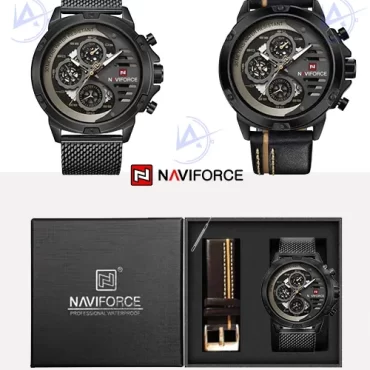 ساعت مردانه نیوی فورس Naviforce NF9110 با بند اضافه